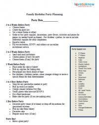 1st Birthday Party Planning Checklist Printable To Do Lists To Get Organized Lovetoknow Party Planning Checklist Birthday Party Planning Checklist Party Planning