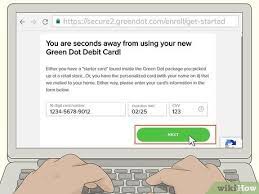 This card is issued by green dot bank, member fdic, pursuant to a license from visa u.s.a inc. How To Register A Green Dot Card 7 Steps With Pictures
