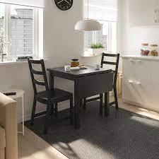Lerhamn Table Black Brown Length 29 1 8 Ikea Drop Leaf Table Small Dining Table Dining Table Small Space