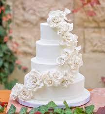 This is a 2 tier wedding cake. White Roses Wedding Cake Cakecentral Com