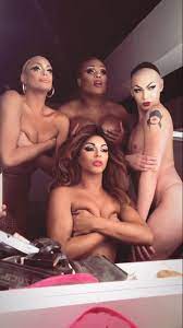 Shangela, Valentina, violet, and peppermint posing nude on Instagram :  rrupaulsdragrace