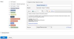 Tips for emailing a resume. Awesome Submit To Client Functionality Replaces Old Method Cats