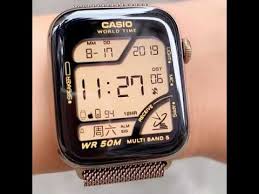 It was released along with the samsung gear live as launch devices for android wear, a modified version of android designed specifically for smartwatches and other wearables. Casio Apple Watch Face Youtube
