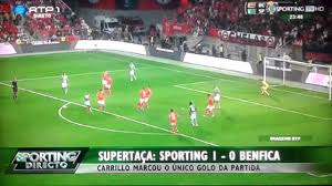 Sl Benfica Vs Sporting Cp 0 1 Resumo Completo E Golo Supertaca Candido Oliveira 2015 Youtube