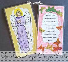 An alternative to using the internet for your missionary prayer card is simply doing it from scratch. Make Guardian Angel Prayer Cards The Koala Mom
