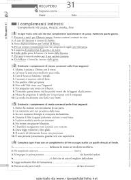 Il maestro di sci, di nuoto, di tennis; I Complementi Diretti 1 Per Ciascuna Frase Evidenzia Il Verbo E Il Complemento Oggetto Con Eventuali Attributi Poi Pdf Download Gratuito