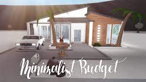 Bloxburg Minimalist Budget House 24k Youtube House Budgeting Modern House Design Minimalist Home