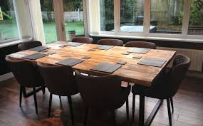 The table extends by adding oak inserts into the top each insert is 350mms (13.75 inches) wide so when both inserts are in place the table ext. Secondhand Hotel Furniture Dining Tables