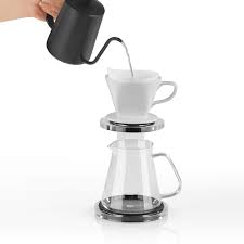 Beem Pour Over Kaffeebereiter Set 5 Tassen Classic Selection 3 Teilig Spulmaschinengeeigneter Keramik Handfilte Kaffeebereiter Kaffee Kaffee Zubereiten