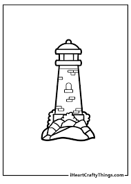 Lighthouse Coloring Pages (100% Free Printables)