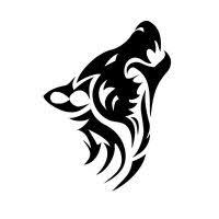 Tatouage Du Loup Pochoir Adhesif Pour La Peau Tatouage Tete De Loup Tatouage Loup Loup Tribal