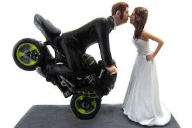 Funny Wedding Cake Toppers Groom On Motorcycle Cake Topper Funny Wedding Cakes Motorcycle Wedding Wedding Cake Toppers Unique