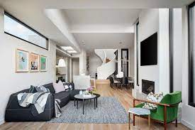 House interior design living room furniture home design room apartment real estate interior. Modern Stylist Townhouse Interior Design Readesh