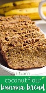 Coconut Flour Banana Bread Is A Naturally Sweetened Gluten Free Quick Bread Recipe Made With Si In 2020 Coconut Flour Banana Bread Healthy Desserts Easy Almond Recipes