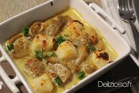 Saint Jacques Gratinees Au Comte Et Champignons Au Porto Delizioso Recette Gratin Noix De Saint Jacques Gratin De Noix De Saint Jacques