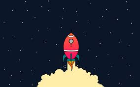 Download Wallpapers Start Up Concept Space Rocket Galaxy Start Up Besthqwallpapers Com Illustration Digital Illustration Wallpaper