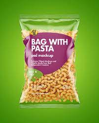 Download Plastic Bag With Chifferini Rigati Pasta Mockup In Bag Sack Mockups On Yellow Images Object Mockups