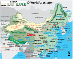 China blank map with capital city, beijing. China Maps Facts World Atlas