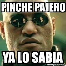 Meme What If I Told You - pinche pajero ya lo sabia - 18394172
