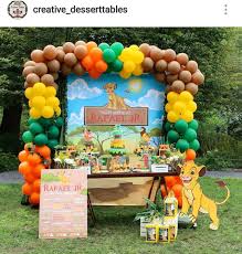 Lion King Birthday Party Dessert Table And Decor Lion King Birthday Party Ideas Lion King Party Lion King Birthday