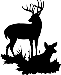 Black And White Deer Clipart Images Deer Family2 Gif 1332 1628 Deer Decal Animal Silhouette Deer Silhouette