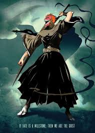 Spirit Warrior Poster Print By Eden Design Displate Bleach Anime Art Bleach Anime Ichigo Bleach Art