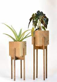 Large Mid Century Plant Stand With Pot Plant Stands Indoor Etsy Plant Stand Indoor Indoor Plant Shelves Plant Stand