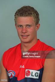 Cameron Ramsey for the Melbourne Demons poses for a portrait headshot...  News Photo