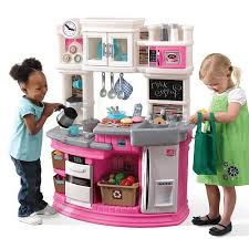 Step2 Lil Chef S Gourmet Kitchen Pink Toddler Kitchen Set Play Kitchen Sets Toddler Kitchen
