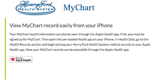 14 correct henry ford my chart app