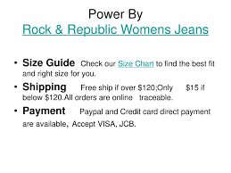 ppt discount rock republic womens jeans powerpoint