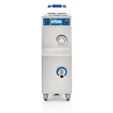 It is capable of producing 99 lbs of ice in 24 we used this ice machine for 4 months and made hundreds of bags of ice and we loved it. Carpigiani