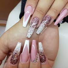 A light shade of pink is a great option and appears perfectly pretty on fingertips. 54 Hot Gel Pink Acrylic Coffin Nails Design Ideas Page 24 Of 55 Latest Fashion Trends For Woman Coffin Nails Designs Coffin Nails Long Coffin Nails Designs Summer