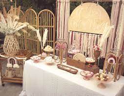 Boho Rainbow Dessert Table Rainbow Themed Birthday Party Rainbow Theme Baby Shower Rainbow Baby Shower Theme