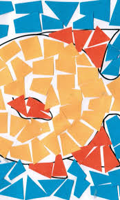 الكولاج collage تفاحة