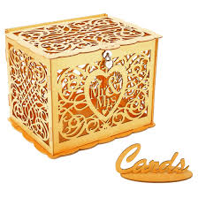 Once you find the centre, draw 2 lines from the centre. Wedding Card Box Money Box With Lock Slot Diy Wooden Money Box Used For Wedding Reception Anniversary Baby Shower Birthday Party Graduation Party Decoration Golden Buy Online In Andorra At Andorra Desertcart Com Productid