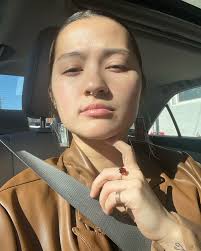 on my passenger princess ish always squinty w a hand