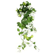 Bulk buy faux flowers uk. Trailing Morning Glory Bush Ivory Bulk Buy