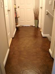 Decor Hacks Hallway Makeover Floor Made Over Using Brown Paper Bags No Way Brown Paper Bag Floor Paper Bag Flooring Renovation Design