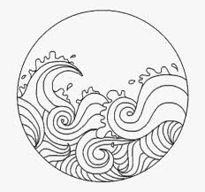 White minimalist solid color block spring summer. Transparent Waves Clip Art Simple Black And White Drawings Hd Png Download Kindpng