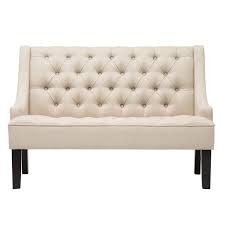 Maybe you would like to learn more about one of these? Modern Upholstered Dining Bench High Back Banquette Button Tufted Loveseat Settee With Wood Legs Khaki