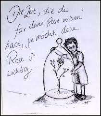 Familie ist wo das leben beginnt und die liebe nie aufhört. Der Kleine Prinz Rose Zitat Tod