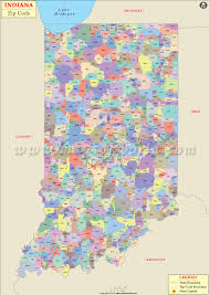 buy indiana zip code map