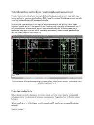 Tutorial Membuat Gambar Kerja Rumah Sederhana Dengan Autocad
