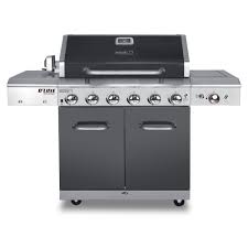 Nexgrill Deluxe 6 Burner Propane Gas Grill In Slate With Ceramic Searing Side Burner 720 0896b The Home Depot Gas Grill Propane Gas Grill Propane
