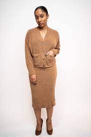 Jun 15, 2021 · knitted sweater vests are the latest vintage fashion trend to take social media by storm. Two Piece Midi Knit Skirt And Cardigan Set Blankwardrobe