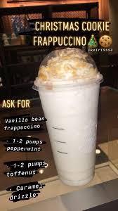 Christmas Cookie Frappuccino Starbucks Starbucks Drinks To Try Coffee In 2020 Starbucks Recipes Coffee Recipes Starbucks Iced Starbucks Drinks
