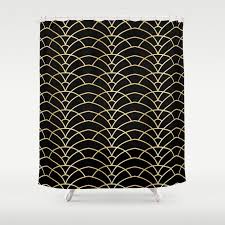Black And Gold Art Deco Curtains Pin On Products