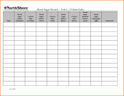 prototypical free chart for recording blood sugar printable