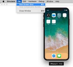 Take Screenshot In Iphone Simulator In Xcode 9 Stack Overflow